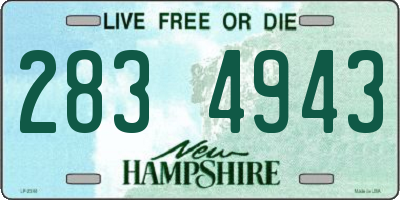 NH license plate 2834943