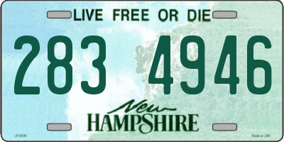 NH license plate 2834946
