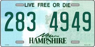 NH license plate 2834949
