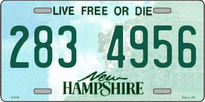 NH license plate 2834956