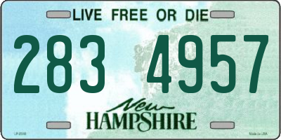 NH license plate 2834957