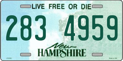 NH license plate 2834959