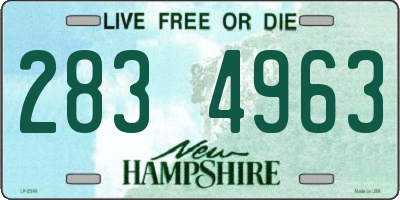 NH license plate 2834963