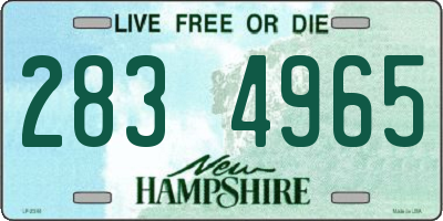 NH license plate 2834965