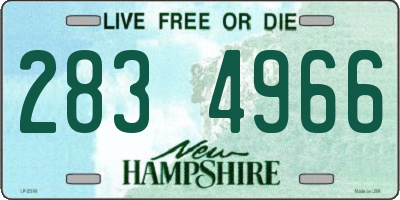 NH license plate 2834966