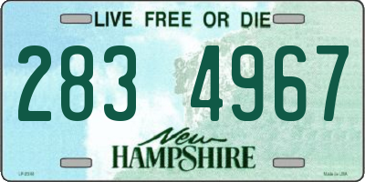 NH license plate 2834967