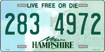 NH license plate 2834972