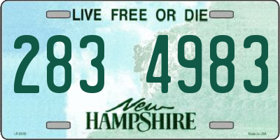 NH license plate 2834983