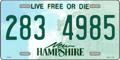 NH license plate 2834985