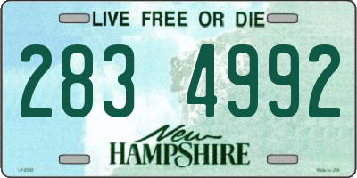 NH license plate 2834992
