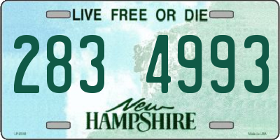NH license plate 2834993