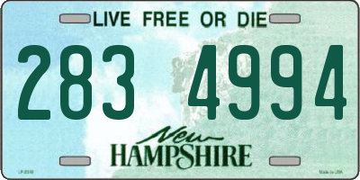 NH license plate 2834994