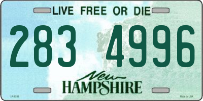 NH license plate 2834996