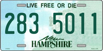 NH license plate 2835011