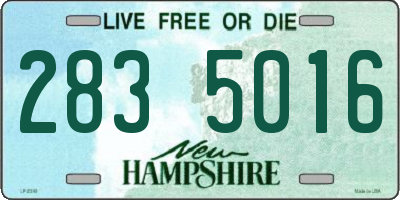 NH license plate 2835016