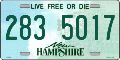 NH license plate 2835017