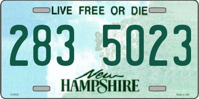 NH license plate 2835023