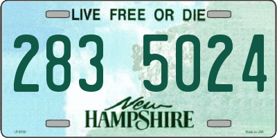 NH license plate 2835024