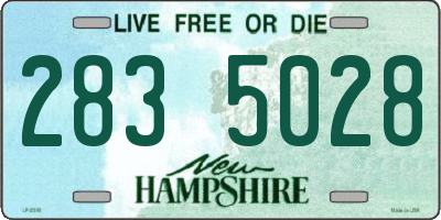 NH license plate 2835028