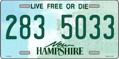 NH license plate 2835033
