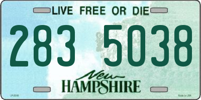 NH license plate 2835038