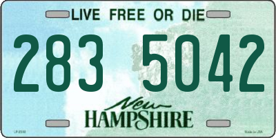 NH license plate 2835042