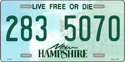 NH license plate 2835070