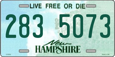 NH license plate 2835073