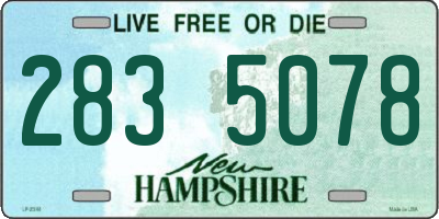 NH license plate 2835078