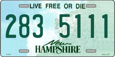 NH license plate 2835111