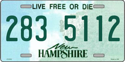 NH license plate 2835112