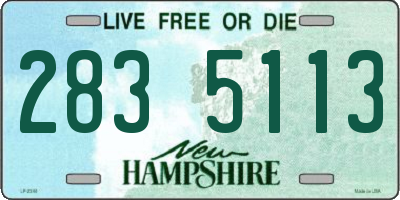 NH license plate 2835113