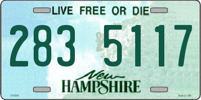 NH license plate 2835117