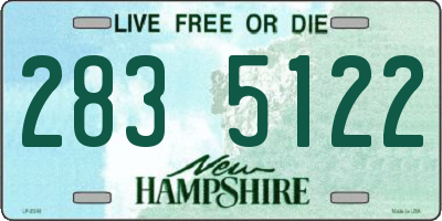 NH license plate 2835122
