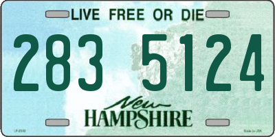 NH license plate 2835124