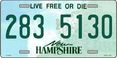 NH license plate 2835130
