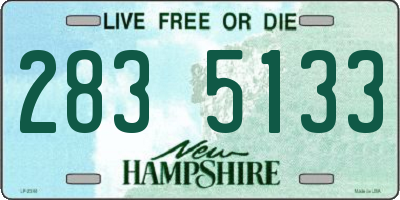 NH license plate 2835133