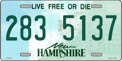 NH license plate 2835137