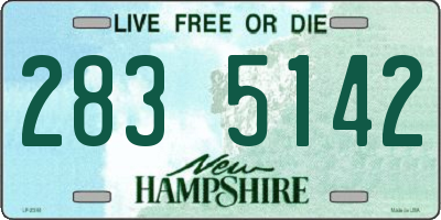 NH license plate 2835142