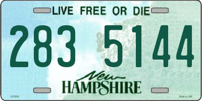 NH license plate 2835144