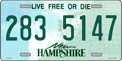 NH license plate 2835147