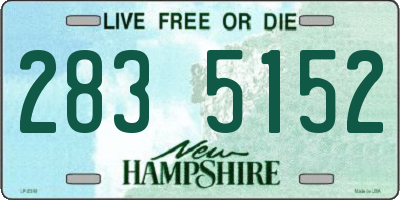 NH license plate 2835152