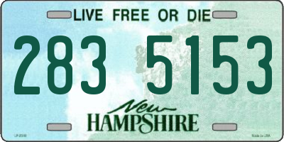 NH license plate 2835153