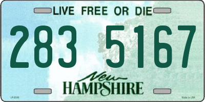 NH license plate 2835167