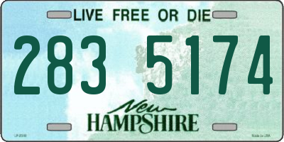 NH license plate 2835174