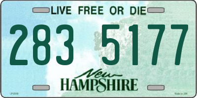 NH license plate 2835177