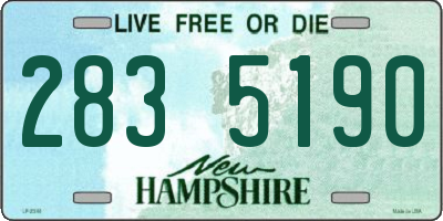 NH license plate 2835190