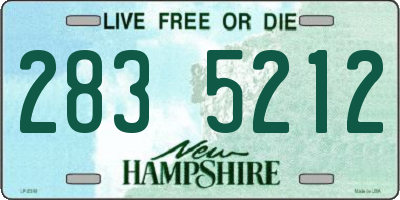 NH license plate 2835212