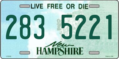 NH license plate 2835221