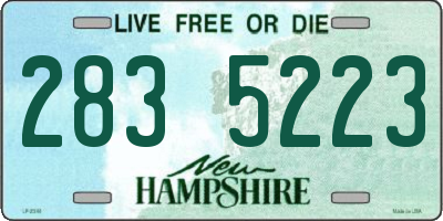 NH license plate 2835223